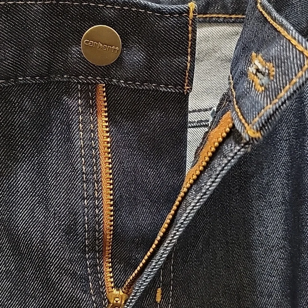 Carhartt Relaxed Fit Dark Blue Denim Jeans Size14 NWT - Picture 8 of 9